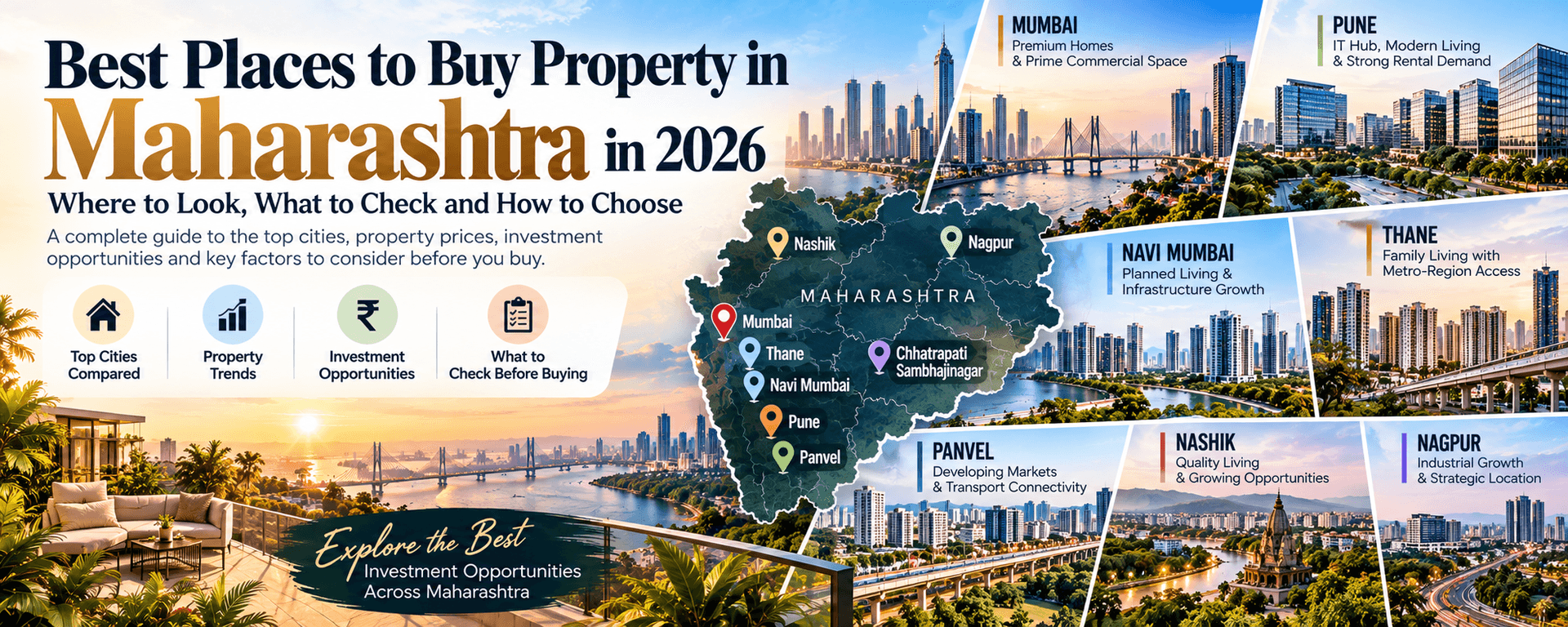 Best Places to Buy Property in Maharashtra