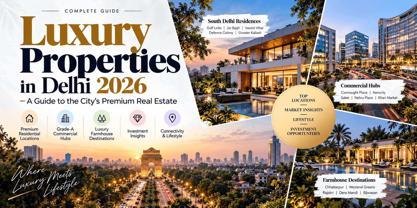 Luxury Properties in Delhi :Residential, Commercial