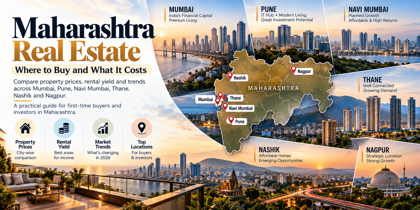 Maharashtra Real Estate : Prices, Trends & Best Cities