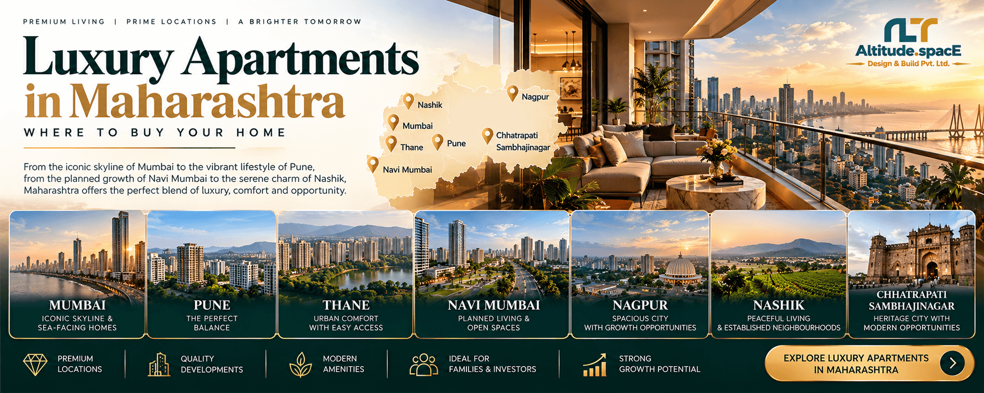 Luxury Apartments in Maharashtra: Top Cities And Locations 